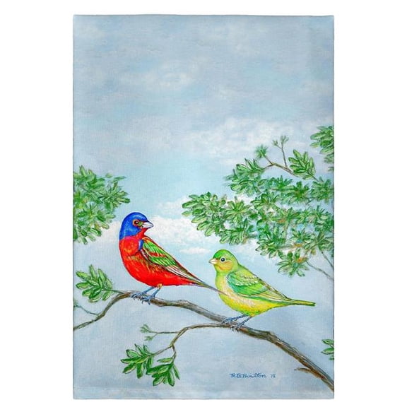 Betsy Drake GT890 Pair of Buntings Guest Towel