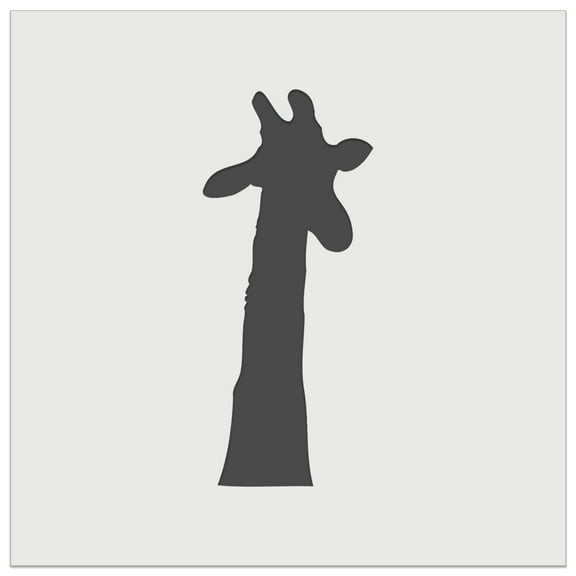 Giraffe Head Solid DIY Cookie Wall Craft Stencil - 5.5 Inch