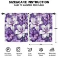 thumbnail image 2 of Blackout Kids Curtains,Purple Butterflies and Lilies Childrens Insulated Curtains Set Of 2,Bedroom Essentials,Toddler Room Decor 52x63in(132x160cm), 2 of 4