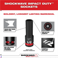 thumbnail image 4 of Milwaukee 49-66-7012 SHOCKWAVE Impact Duty 1/2" Socket Set, 19 Pieces, 4 of 9