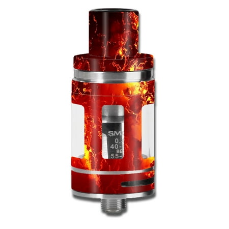 Skin Decal For Smok Tfv8 Micro Baby Beast Tank Vape / Fire Lava Liquid