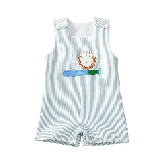 Rotm Baby Boy Clothes Summer Baby Boy Easter Outfit Sleeveless Romper Jumpsuit One Piece Outfit Overall Spring Summer Clothes Green,6-12 Months