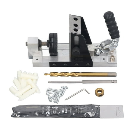 

Pocket Hole Jig Kit Mold Steel 3 Holes Dowel Drill Joinery Screw Kit Carpentry Locator
