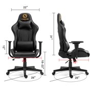 Gaming Chair with Zodiac Star Sign, Cancer Astrology Logo Ergonomic Computer Chair with Headrest Lumbar Support Recliner Height Adjustable Swivel Office Desk Chair, Constellation