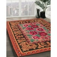 thumbnail image 2 of Ahgly Company Indoor Rectangle Traditional Gold Brown Persian Area Rugs, 6' x 9', 2 of 6