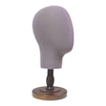 thumbnail image 3 of Gazechimp Mannequin Head Model Hat Display Holder Portable Comestic Model Cap Storage Rack brown base, 3 of 8