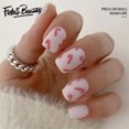 thumbnail image 1 of Christmas Decoration Fofosbeauty False Nails, Square Press on Nails Tips Design, Candy Sticks, 1 of 7