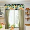 thumbnail image 3 of Yayeee Kitchen Valance Rod Pocket 54" x 18" Living Room Window Curtain, Art Field, 3 of 6