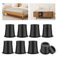 thumbnail image 2 of 3 Inch Bed Risers Heavy Duty Furniture Riser, Bed Lifts Risers, Bed Elevator Supports Up to 6,000 Lbs 8 Pack, 2 of 8