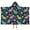 Space Dinosaur With, variant on Space Dinosaur with Crown Pattern Hooded Bath Towel，50"x30" for Ages 3 To 12 Kids, Quick Dry Lightweight Soft Microfiber Hood Beach Towel Cover Up for Kids