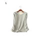 thumbnail image 2 of Ropa interior Camiseta Mujer Cálido Grueso Algodón A prueba de viento Ropa interior sin rastro Ropa cómoda Manga larga Invierno Prendas para la parte del cuerpo gris claro, gris claro L L Minnieouse AP013131-14, 2 of 6