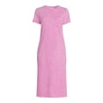 thumbnail image 5 of Time and Tru Women's T-Shirt Midi Dress, Sizes XS-3XL, 5 of 5