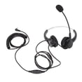 thumbnail image 1 of Call center headset with 3.5 mm connector, wired computer headset with noise-canceling microphone, 1 of 5