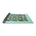 thumbnail image 2 of Ahgly Company Indoor Rectangle Oriental Light Blue Traditional Area Rugs, 2' x 5', 2 of 4