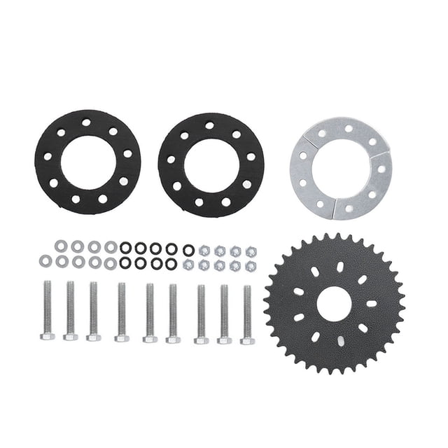 36 Teeth Flat Sprocket, 9 Wear Rear Sprocket Easy Installation for Motorized Bicycle for 2 Stroke