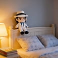 thumbnail image 3 of Michael Plush Doll, Cute Pop Star Inspired Plush Doll - Soft Stuffed Collectible Figure, Unique Gift for Music Fans 9.84", 3 of 5