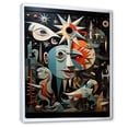 thumbnail image 2 of Designart "Pablo s Masterpiece Guernica s Legacy II" Abstract Floater Framed Canvas Print, 2 of 7