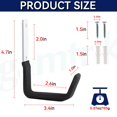 Heavy Duty Steel Garage Hooks Garage Storage Ladders Utility Wall