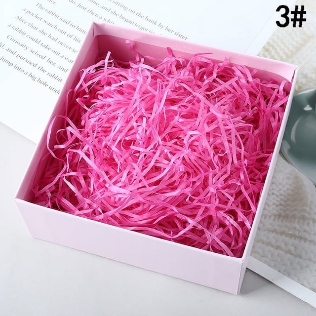 Papel triturado de hierba Lafite, relleno para caja de dulces de boda, caja de regalo, nido de pollo plisado decorativo de color, papel triturado, suministros para boda