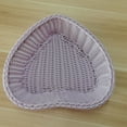 thumbnail image 5 of Qiweii Heart-Shaped Woven Rattan Storage Basket Plastic Wedding Candy Box Jewellery Desktop Organizer for Home, 5 of 7