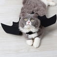 thumbnail image 5 of Wool Felt Bat Wings Costume For Cats And Small Dogs Adjustable Halloween Cosplay, 5 of 7