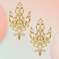 thumbnail image 1 of tredstone Applique Brodée à Coudre Patch Brodé Fleur pour Costumes Cosplay Or, 1 of 9