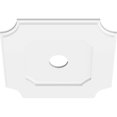 thumbnail image 4 of Ekena Millwork CMP18LE-03000 18 in. OD x 3 in. ID Square Locke Architectural Grade PVC Contemporary Ceiling Medallion, 4 of 4