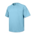 thumbnail image 4 of Lumtrix Men's Waffle T-Shirts Short Sleeve Casual Crew Neck Shirt Summer Big and Tall Plain Pullover Light Blue M, 4 of 8