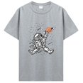 thumbnail image 1 of Camiseta divertida de algodón para hombre ropa camiseta de gran tamaño transpirable de verano camiseta de manga corta de Hip Hop ropa de calle Harajuku, 1 of 7