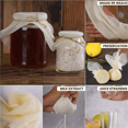 thumbnail image 3 of Muslin Cloths for Cooking, Pack of 20 (50X50CM), Unbleached, Cotton Reusable and Washable Cheese Cloths for Straining, 3 of 4