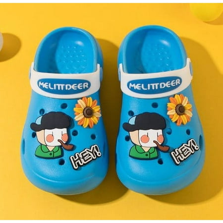 Toddler Kids Mules Boys Girls Cute Garden Water Clogs Sandals Slip On Shoes Slipper Slides Lightweight Outdoor Summer Children Beach Pool Shoes for Baby Little Kids Multi