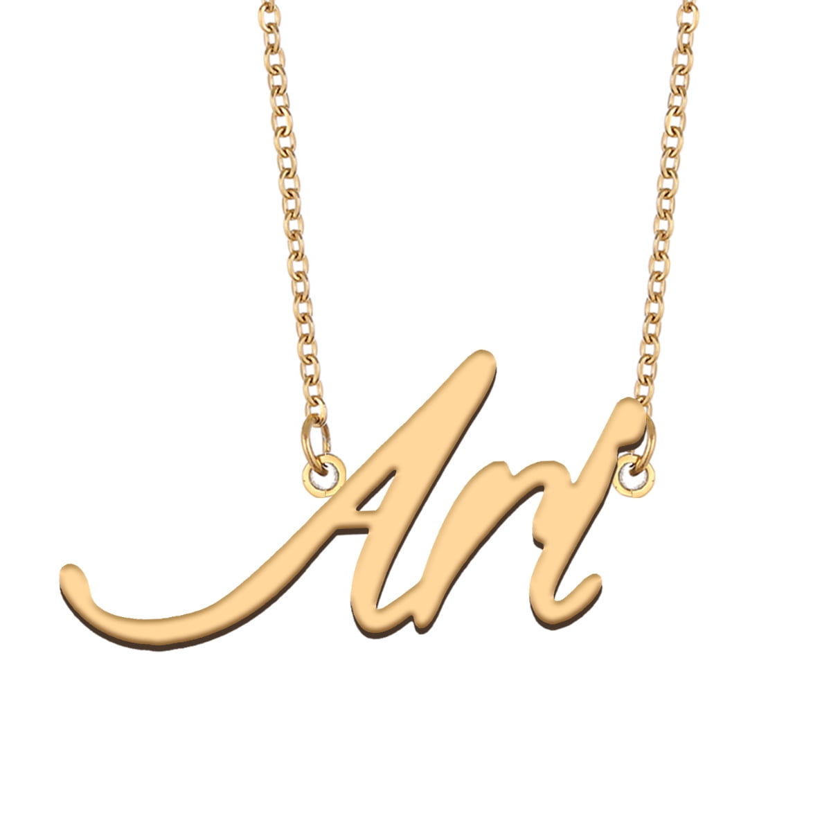 Huan Xun Gold Plated Ari Name Necklace Charm Mens Jewelry Gifts For Best Friend Walmart Com