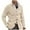 White, variant on Mens Solid Color Waffle Knit Cardigan Button Up Blazer Jacket Slim Fit Sweater Coat Color: Red Size: XL