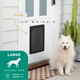 thumbnail image 3 of Hakuna Pets Black Essential Large Pet Door for Screens, Doors & Walls up to 2.17" thick, up to 100 lbs, 3 of 8
