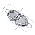thumbnail image 5 of Zshan 2pcs Dumpling Artifact 304 Stainless Steel Dumpling Tool Creative Heart-shaped Dumpling Mold Dumpling Skin Artifact, 5 of 5