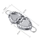 thumbnail image 2 of Molde para Raviolis en Forma de Corazón, Molde de Prensa de Empanada Goya de Acero Inoxidable, Cortador de Masa para Envolver, Pastelería China, Plata, 2 of 4