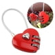 thumbnail image 5 of Cerradura codificada Ticfox para equipaje forma de corazón 3 dígitos negro Rojo, 5 of 9