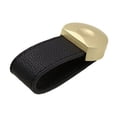 thumbnail image 3 of Tirador de cuero para gabinete, accesorio de tirador de cuero, tirador de cajón europeo, tirador de puerta de armario de muebles redondo decorativo negro, 3 of 5