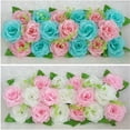 thumbnail image 3 of Sunjoy Tech Simulation Flower No Watering Fabric Art DIY Wedding Artificial Rose Flower Row Decoration Home Decor, 3 of 8