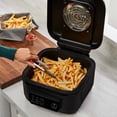 thumbnail image 6 of George Foreman Electric 7‑Serving Indoor Grill & Air Fryer, 6‑Qt 7‑in‑1 Multi‑Function Cooker with 360° Rapid Heating and Dual‑Heat Technology, Black, 6 of 14