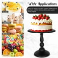 thumbnail image 5 of 8 Pcs Cake Stand Black Metal Dessert Table Display Set, 3-Tier Cupcake Stand, Cake Display Tower and Cookie Tray Rack Serving Tray for Birthday Party, Weddings, Baby Shower (Black), 5 of 14