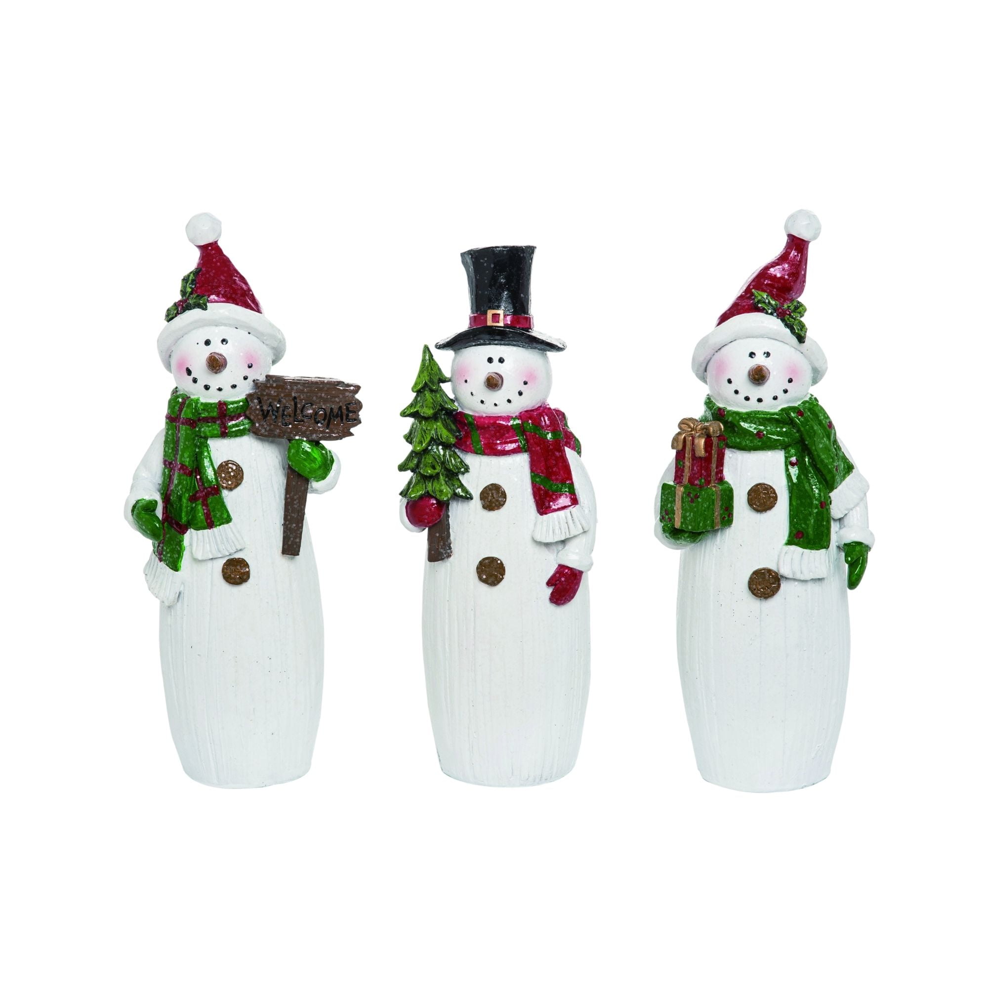 Set Snowman Cups Ceramic Dolls Miniatures Tableware Room Christmas Festive Decor 
