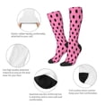 thumbnail image 3 of Naloa Rose red polka dots Knee Socks, High Socks Long Stretchy Sock Women Knee High Stocking, Long Socks for Women, 3 of 6