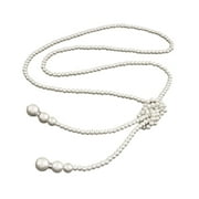 AOOOWER Chic Multi Layer Pearls Necklace Jewelry with Knot Designs for Social Gatherings