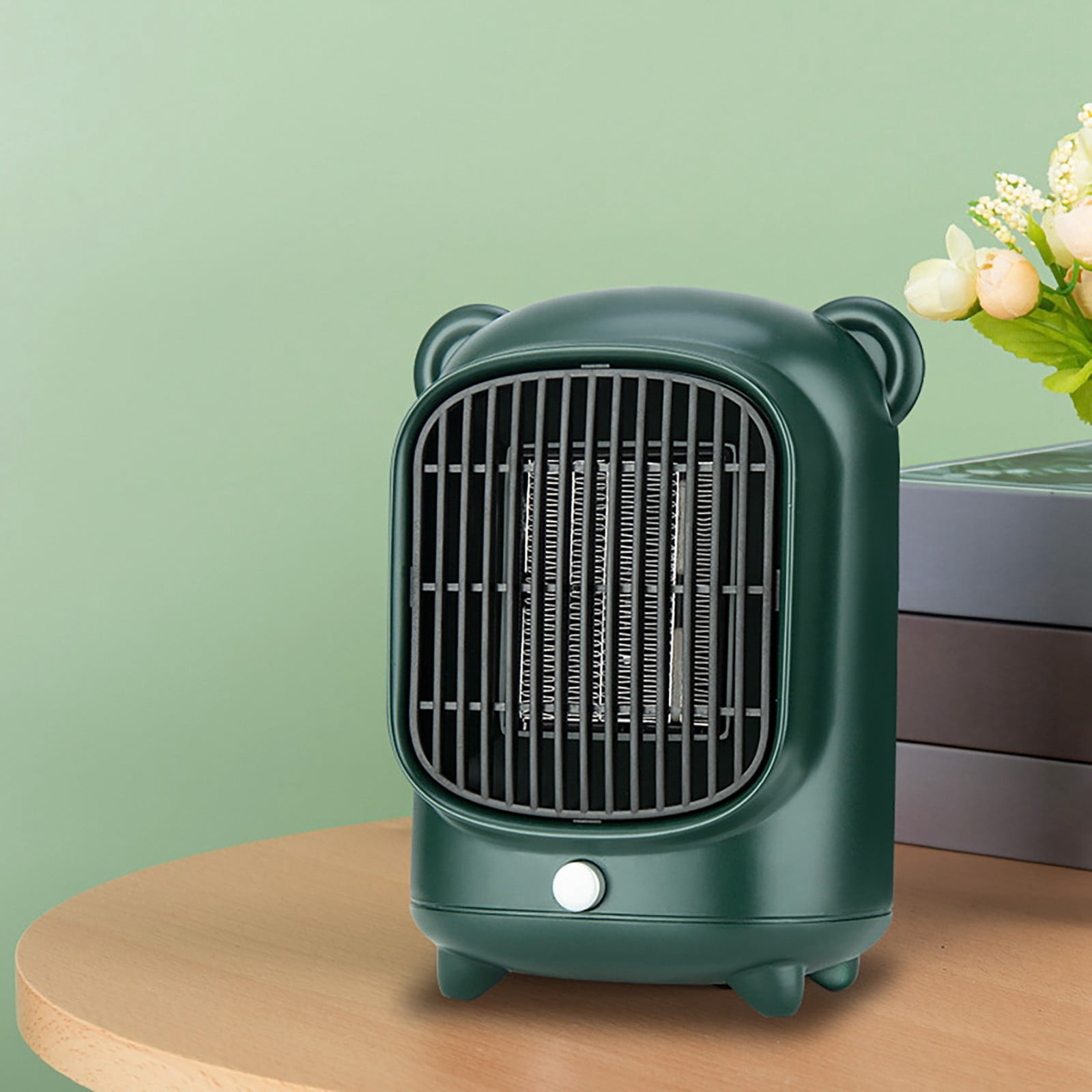 erfcxs Heater Fan Heater 500W Energy Saving Space Heater Fast Heating Secure Heating Thermostatic Mini Space Heater For Home Desk Indoor