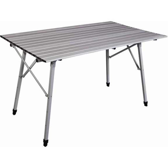 Camp Chef Mesa Aluminum Camp Table, CT48A, 48" x 27" Table Top Dimensions, Adjustable 27-39" Height