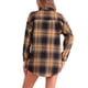 thumbnail image 3 of CAMISA DE FRANELA A CUADROS VINTAGE PARA MUJER INSPIRE CHIC, MANGA LARGA, CON BOTONES Y CUELLO DE SOLAPA, BLUSAS, TOPS, CÁRDIGAN CASUAL XS Negro Caramelo, 3 of 6