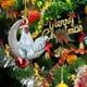 thumbnail image 3 of Colgante navideño Pollo con sombrero Bufanda Adorno colgante para árbol de Navidad Decoración para fiestas navideñas, 3 of 7