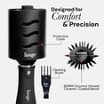 thumbnail image 3 of L'ANGE HAIR VolumeBoost 60mm 2-in-1 Ceramic Volumizing Brush Dryer | Fast Drying & Styling for Frizz-Free, Voluminous Blowouts | Ceramic-Coated Barrel (Black), 3 of 7