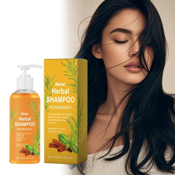 Herbal Shampoo for Dry Hair - Nourishing, Repairing Scalp Care with Volumizing Formula, 100ml Bottle, 1 Count
